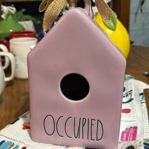 Rae Dunn OCCUPIED birdhouse